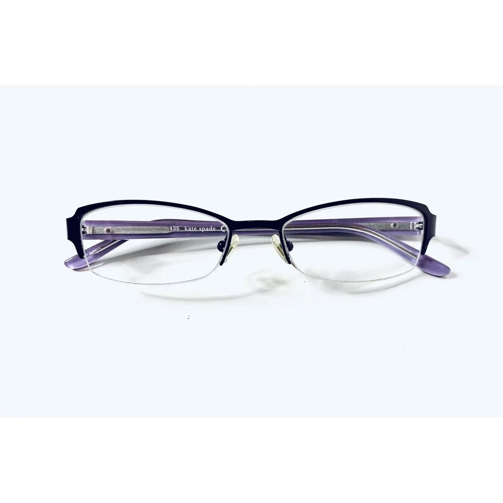 Kate Spade Cat Eye Purple Metal Frame w Lilac Temples Glasses 48 19 135